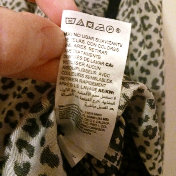 Chico's Animal Print Button Down Shirt - Picture 12 of 13